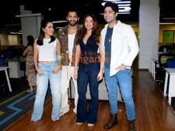 Photos: Ishk Vishk Rebound stars Rohit Saraf, Pashmina Roshan, Jibraan Khan and Naila Grrewal snapped promoting film at Bollywood Hungama office