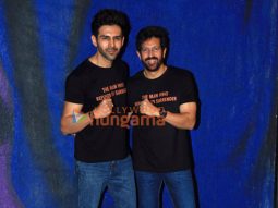 Photos: Kartik Aaryan and Kabir Khan snapped at PVR, Santacruz