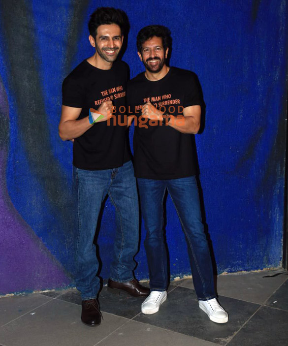 photos kartik aaryan and kabir khan snapped at pvr santacruz 3