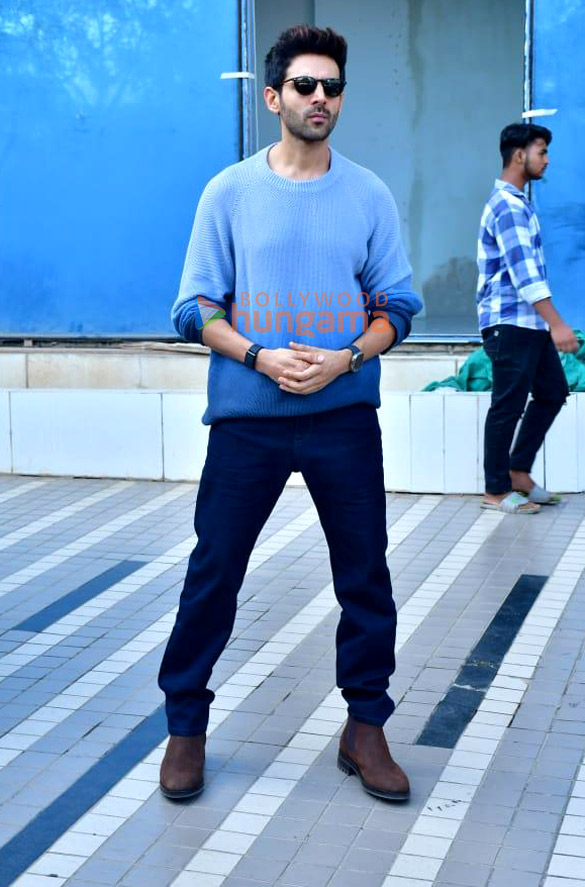 photos kartik aaryan snapped promoting his film chandu champion 2
