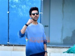 Photos: Kartik Aaryan snapped promoting his film Chandu Champion