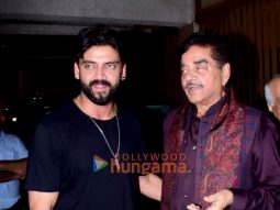 Photos: Shatrughan Sinha snapped with Zaheer Iqbal in Bandra