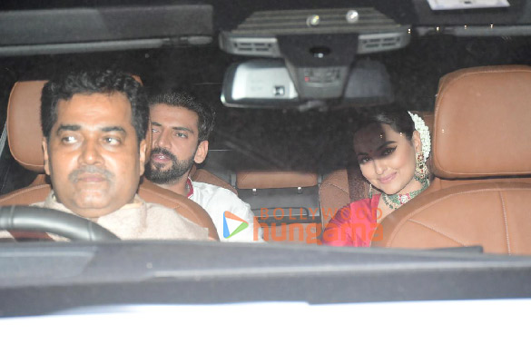 photos sonakshi sinha and zaheer iqbal leave for their reception 2