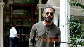 Photos: Suniel Shetty snapped outside a dental clinic in Khar