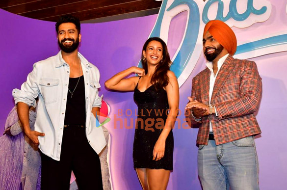 photos vicky kaushal triptii dimri ammy virk and anand tiwari grace the trailer launch of bad newz 3 2