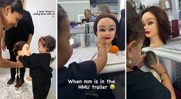 Priyanka Chopra Jonas shares adorable photos of daughter Malti playing with mannequins in the vanity van