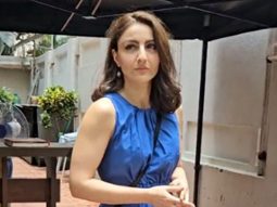 Radiating cool vibes in blue! Soha Ali Khan