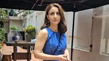 Radiating cool vibes in blue! Soha Ali Khan