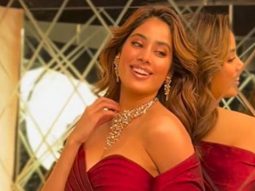 Regal in red! Janhvi Kapoor looks absolutely stunning in this outfit