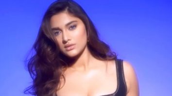 Saiee Manjrekar higlights her eyes in a pretty blue shade