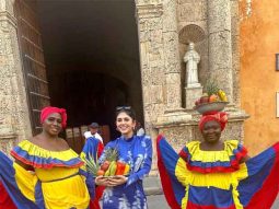 A peek into Sanjana Sanghi’s Colombian vacation featuring art, style, and Cartagena vibes