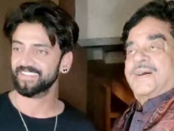Shatrughan Sinha & Zaheer Iqbal pose together for paps as they get clicked