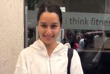 Shraddha Kapoor poses for a picture with fans post workout routine