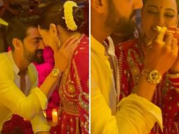 Sonakshi Sinha and Zaheer Iqbal share a beautiful moment at the cake cutting ceremony; watch