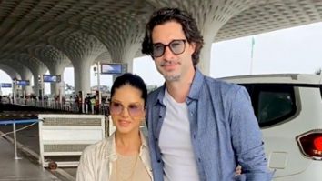 Such a happy couple! Sunny Leone & Daniel Weber at the airport