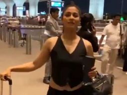 Tanishaa Mukerji looks classy in her all black airport look