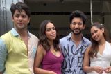 Team ‘Ishq Vishk Rebound’ pose for paps amid movie promotions