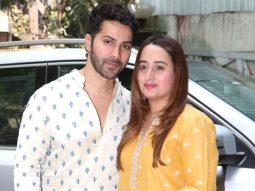 Varun Dhawan makes first appearance after becoming a father; video of him along with father David Dhawan goes viral