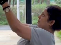 Game on! Shefali Shah sweats out some carbs in the gym