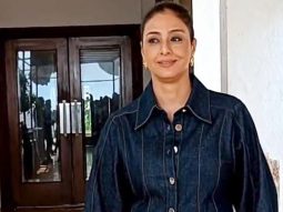 ‘Hum sab shaadi mein ja rahe hain’, Tabu interacts with paps as she promotes her film