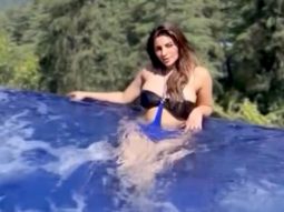 Water baby! Shama Sikander cools off the heat with some pool time by the mountains