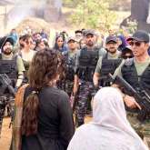 Akshay Kumar, Daler Mehndi, Paresh Rawal and others hold gun in LEAKED image from Welcome To The Jungle set