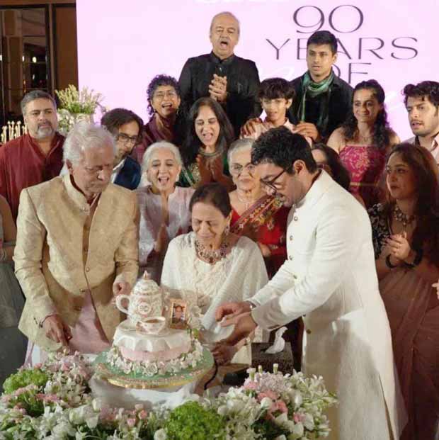 INSIDE PICS Aamir Khan, Kiran Rao, Reena Dutta, Ira Khan, Asha Parekh celebrate 90th birthday bash for Zeenat Hussain