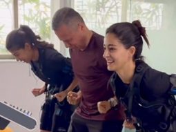 Wow! Ananya Panday takes EMS sessions with a friend