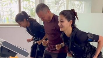 Wow! Ananya Panday takes EMS sessions with a friend