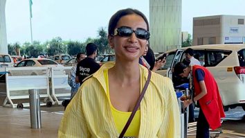 Patralekha is all smiles as she greets paps at the airport
