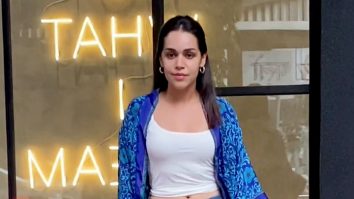 Naila Grrewal chit chats with paps before Ishq Vishk Rebound screening