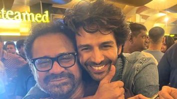 Director Anees Bazmee and Kartik Aaryan share a laugh in behind the scenes clip from the sets of Bhool Bhulaiyaa 3