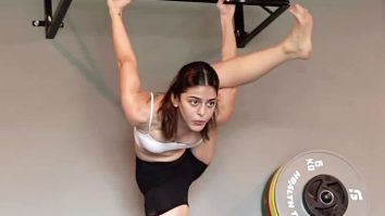 A new challenge everyday! Alaya F testing her flexibility