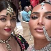 Kim Kardashian fangirls over Aishwarya Rai Bachchan at Anant Ambani-Radhika Merchant wedding, calls her "Queen"