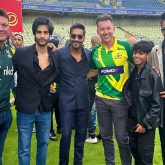 Ajay Devgn unwinds in London with son Yug, nephews Aaman and Danish; poses with cricketers Brett Lee and Jacques Kallis, see pics