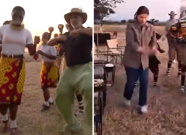 Akshay Kumar and Twinkle Khanna enjoy the traditional dance Ritunga with local group Omahe in Tanzania, watch