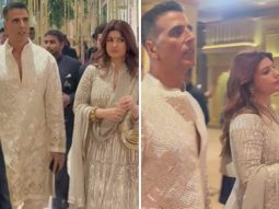 Akshay Kumar recovers from Covid-19, attends Anant Ambani-Radhika Merchant reception with Twinkle Khanna, watch
