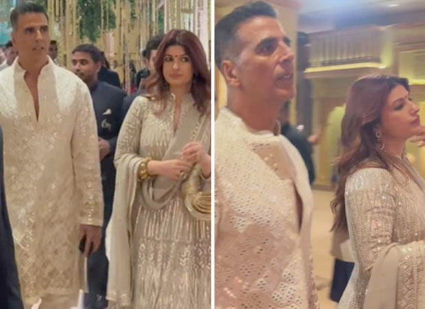 Akshay Kumar recovers from Covid-19, attends Anant Ambani-Radhika Merchant reception with Twinkle Khanna, watch
