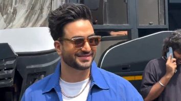 Aly Goni strikes a pose for paps in his dapper blue jacket