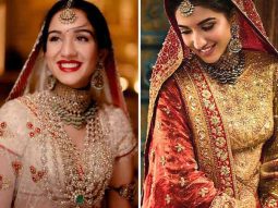 Anant Ambani and Radhika Merchant Wedding: Bride stuns in custom Abu Jani Sandeep Khosla ivory and red lehenga with family jewellery & five-meter head veil; Banarasi brocade lehenga by Manish Malhotra for vidaai ceremony