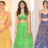 Anant Ambani–Radhika Merchant Wedding “Anant’s Brigade” Ananya Panday, Khushi Kapoor, Shanaya Kapoor wear same custom Manish Malhotra lehengas in different colours
