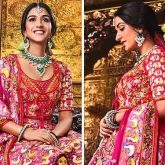 Anant Ambani–Radhika Merchant Wedding Newlywed bride exudes opulence in custom Abu Jani Sandeep Khosla red lehenga featuring 12 hand-painted panels