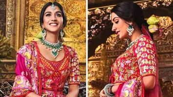 Anant Ambani–Radhika Merchant Wedding: Newlywed bride exudes opulence in custom Abu Jani Sandeep Khosla red lehenga featuring 12 hand-painted panels