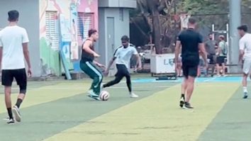 And that’s a goal! Tiger Shroff shows off his smooth skills
