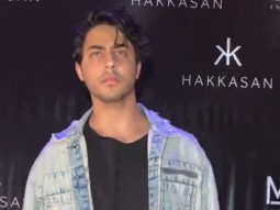 Aryan Khan poses for paps in his denim look