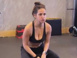 Better than anyone else! Aisha Sharma hits the gym