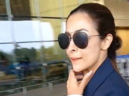Classy airport look! Malaika Arora gets clicked by paps