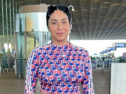 Neha Bhasin adding colours to our lives with her airport look