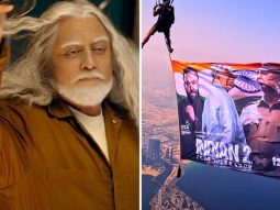 Indian 2 conquers Dubai skies; Kamal Haasan’s poster unveiled 13,000 feet above Palm Jumeirah, watch