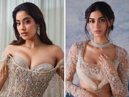 Janhvi Kapoor bedazzles in crystal corset, mermaid skirt and draped wings; Khushi Kapoor shines in sequin floral lehenga from Tarun Tahiliani upcoming bridal couture collection 2024
